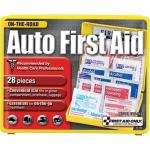 28-Piece Auto First Aid Kit, Plastic Case